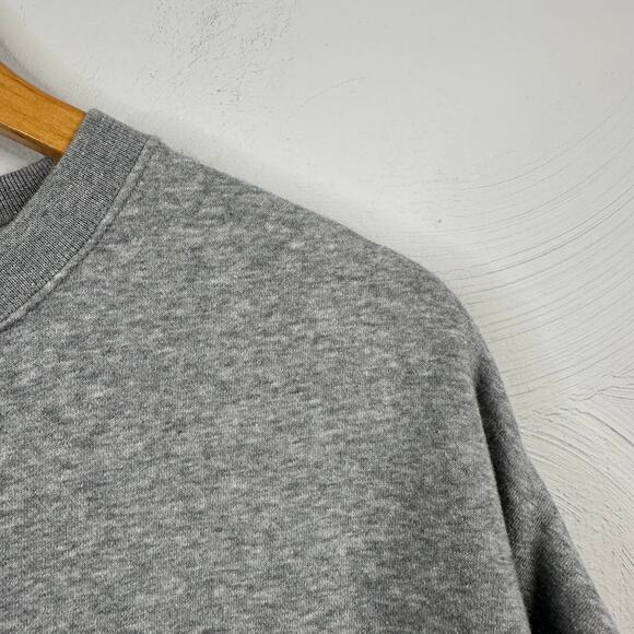 Nike Gray Phoenix Fleece Women's Over-Oversized Crew-Neck Sweater - Picture 11 of 13
